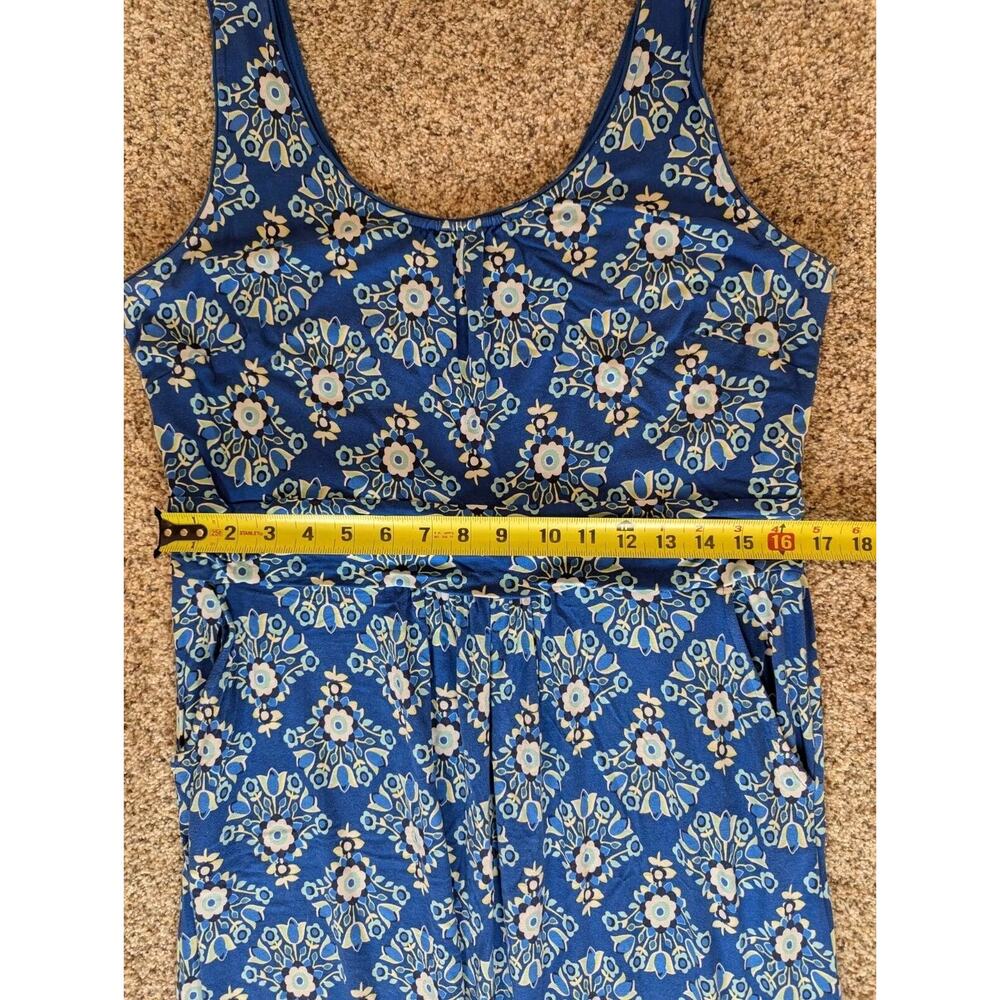 Boden Diana Royal Blue Floral Maxi Dress Sleeveless Size UK 20R/ US 16R - Picture 6 of 9